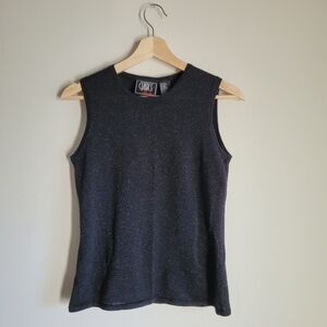VTG Classics by Bill Blass Black Sleeveless Tank Top Size S